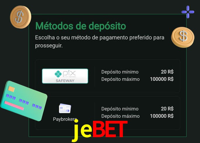 O cassino jebet oferece uma grande variedade de métodos de pagamento